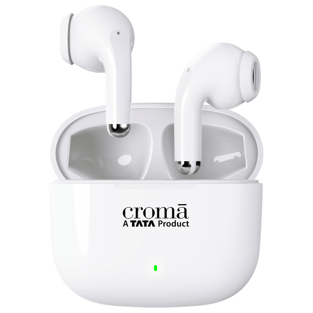 Buy Croma In 101 Tws Earbuds With Passive Noise Cancellation Ipx4 Water Resistant 28 Hours